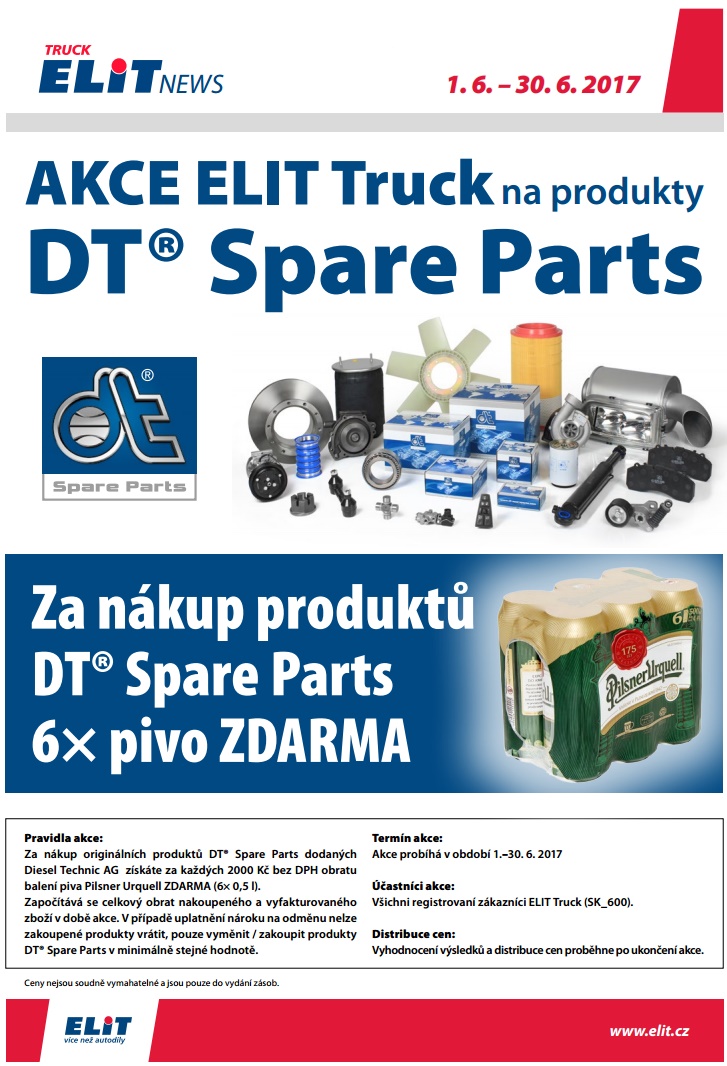 ELIT Truck akce na DT Spare Parts