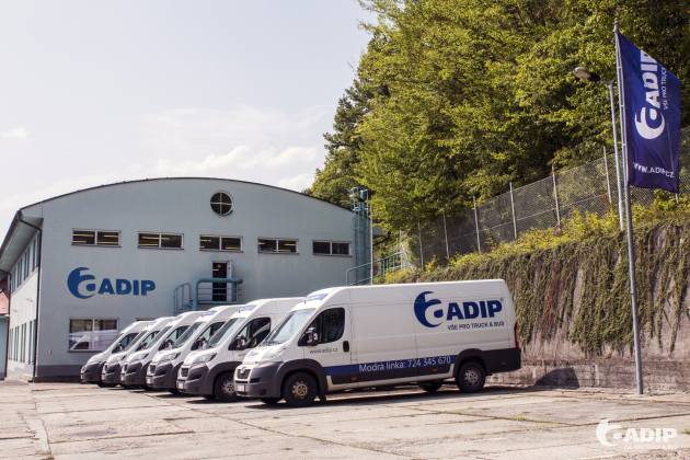 ADIP garantuje dovoz zboží do 24 hodin od objednávky s rozvozem několikrát denně