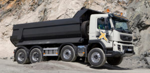 Světová premiéra nového nákladního vozidla Volvo FMX na veletrhu Bauma