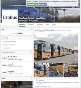 Evobus: Nově na Facebooku