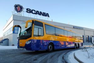 Linková Scania OmniExpress v barvách BORS Břeclav