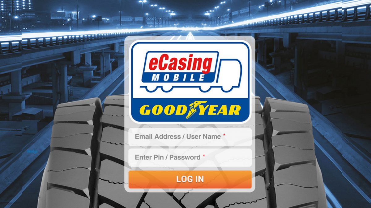 Goodyear eCasing Mobile App Login iPad