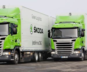 ŠKODA využívá kamiony Scania poháněné zemním plynem