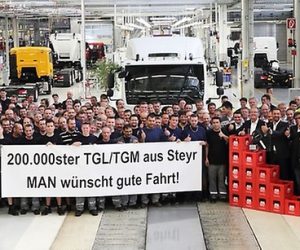 Z výrobní linky sjelo dvě stě tisící vozidlo MAN TGL/TGM