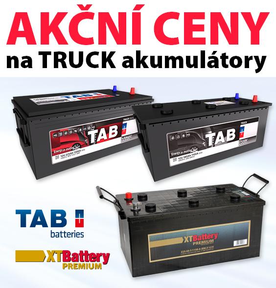 Akční ceny na TRUCK baterie TAB a XT Truck u ELITu