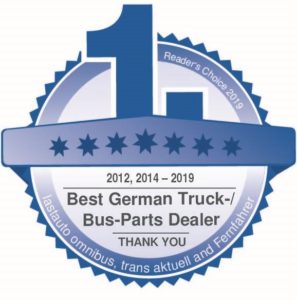 Společnost Europart je opět vyznamenána jako nejlepší prodejce dílů pro nákladní vozidla a autobusy