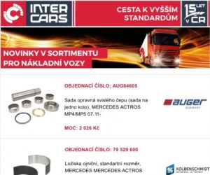 Inter Cars novinky v oblasti pro nákladní vozy, autobusy a zemědělskou techniku