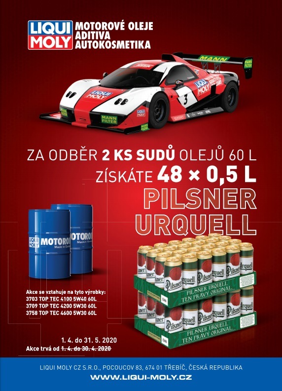 ADIP: Pilsner Urquell za nákup olejů Liqui Moly