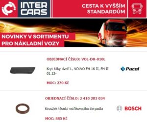 Novinky v nabídce Inter Cars