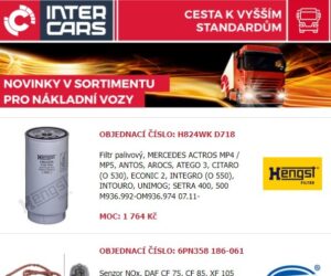 Novinky pro nákladní vozy v nabídce Inter Cars