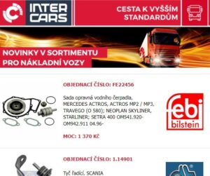 Inter Cars: Novinky pro truck, bus a agro