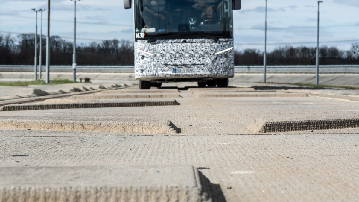 Testování autobusu Setra