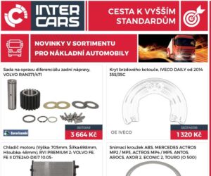 Inter Cars: Novinky v sortimentu pro nákladní automobily