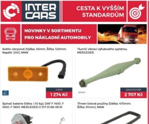 Nové produkty pro nákladní automobily v nabídce Inter Cars