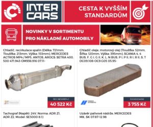 Nové produkty pro nákladní vozy v nabídce Inter Cars