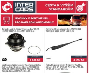 Nové díly v nabídce Inter Cars