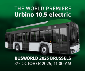 Solaris zve na představení autobusu Urbino 10,5 electric