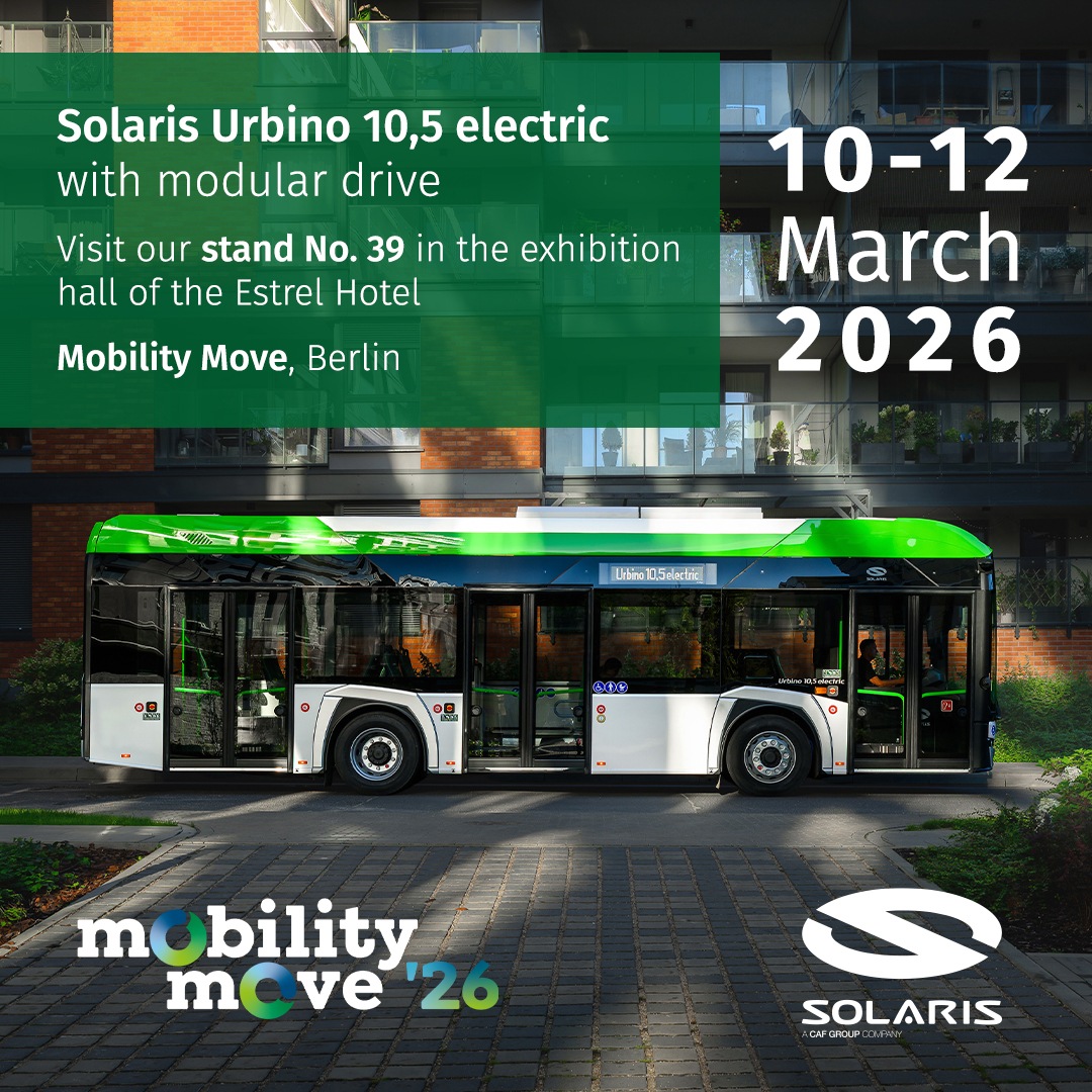 Solaris na veletrhu Mobility Move 2026 Solaris na veletrhu Mobility Move 2026