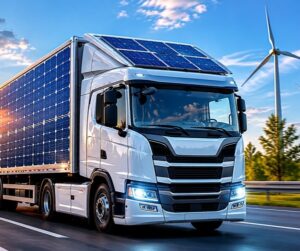 Fotovoltaické panely na kamionech – má to smysl?